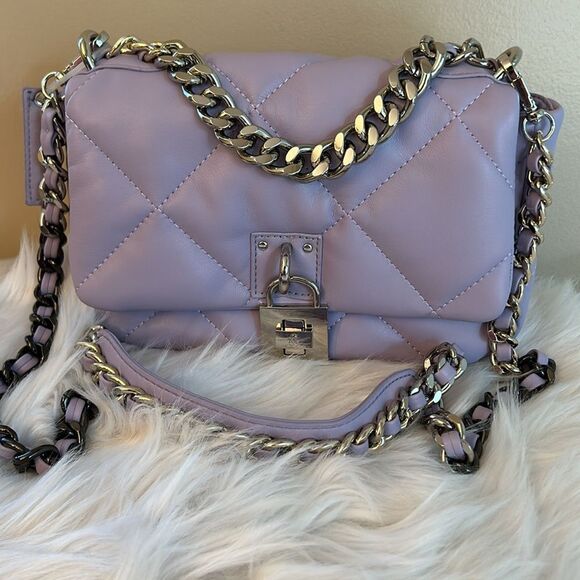 NWOT Steve Madden (Btulsa) Quilted/ Shoulder Crossbody Bag - Lavender - Picture 10 of 10